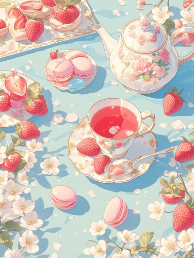ai草莓下午茶