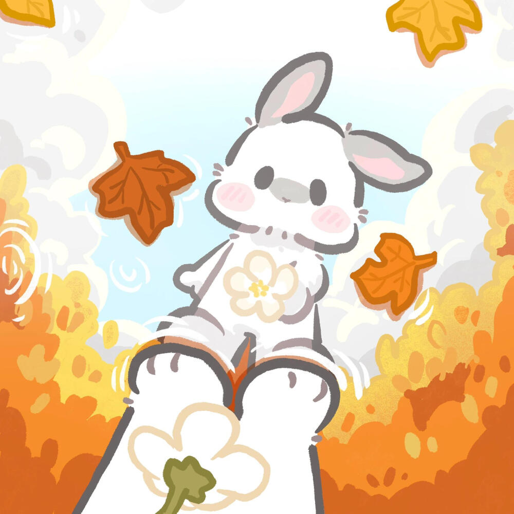 小兔子的四季可爱插画
xhs画师：辣辣 lala