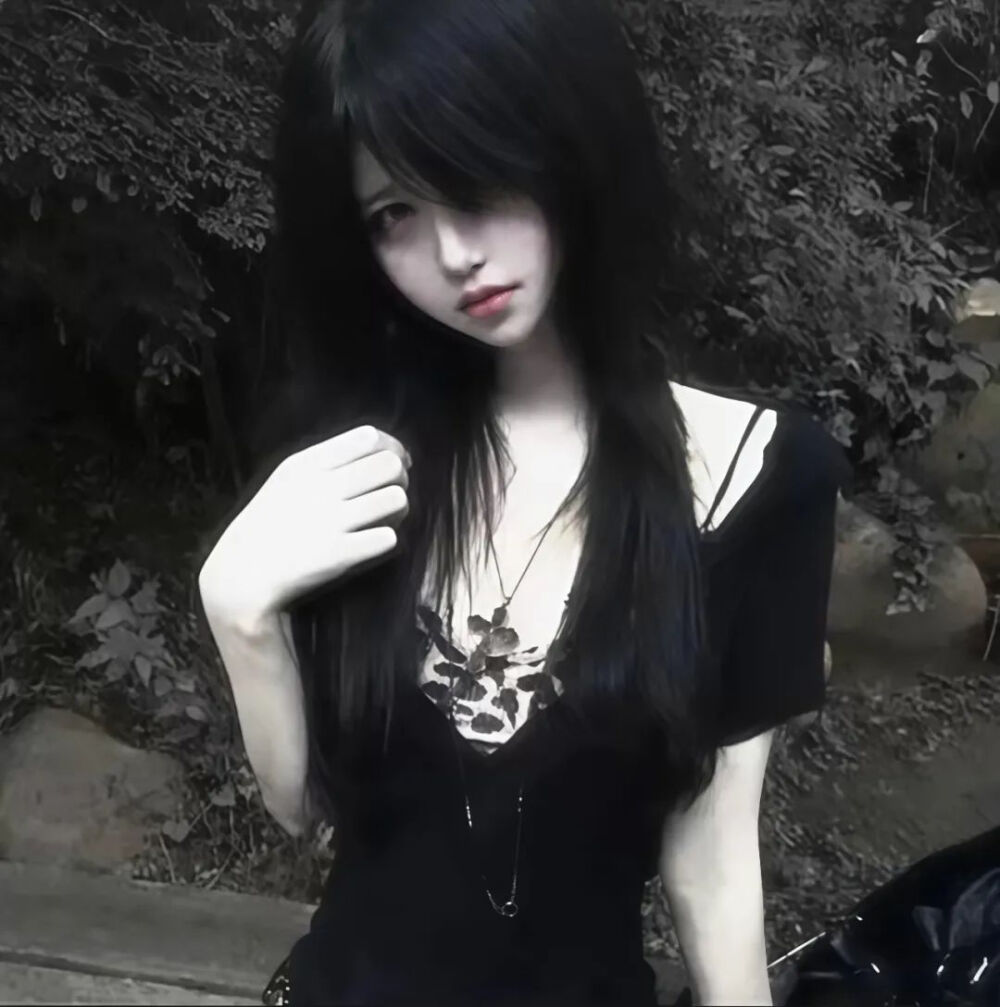 真人女生头像多风格ins氛围感暗黑系帅气冷酷