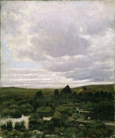 Kitty Lange Kielland：Jæren的泥炭沼泽，1882年，挪威国家博物馆