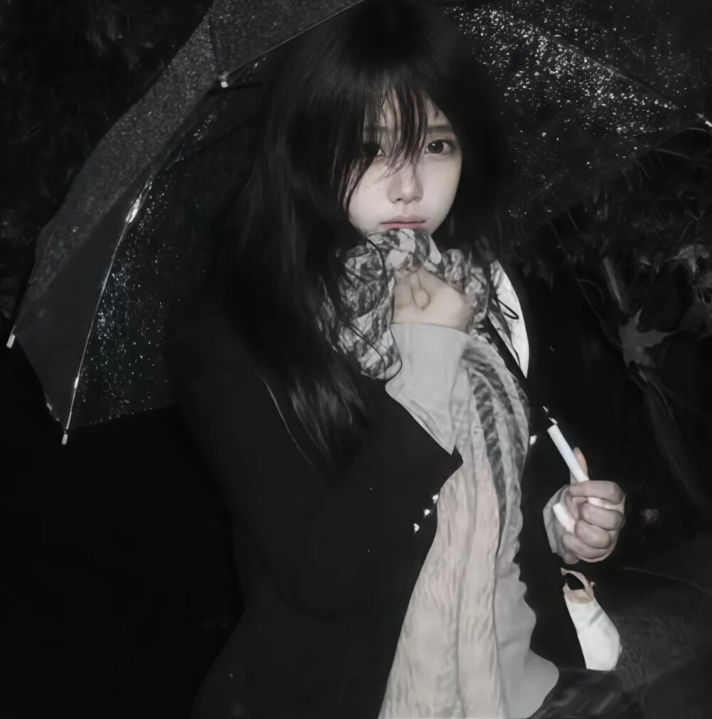 真人女生头像多风格ins氛围感暗黑系帅气冷酷