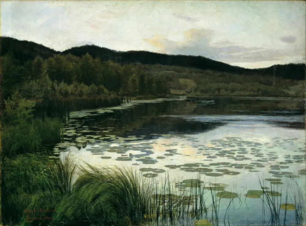 Kitty Lange Kielland：夏夜，1886年，挪威国家博物馆