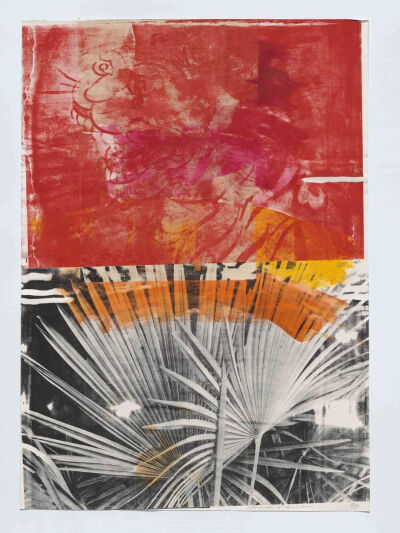 罗伯特·劳申伯格《Tiger Run》，1989
亚麻底纸上的丙烯 ，154 × 110.5 cm
©Robert Rauschenberg Foundation / ARS, New York 2024
©艺术家 由 Thaddaeus Ropac 画廊提供，伦敦/巴黎/萨尔茨堡/首尔
