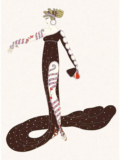 俄裔法籍插画艺术家 Erte（Romain de Tirtoff, 1892—1990）是20世纪最具代表性的插画艺术家之一。他的作品不仅在艺术史上留下了深刻的印记，而且对时装、电影和舞台艺术等领域产生了广泛的影响。Erte的画风以其华丽…