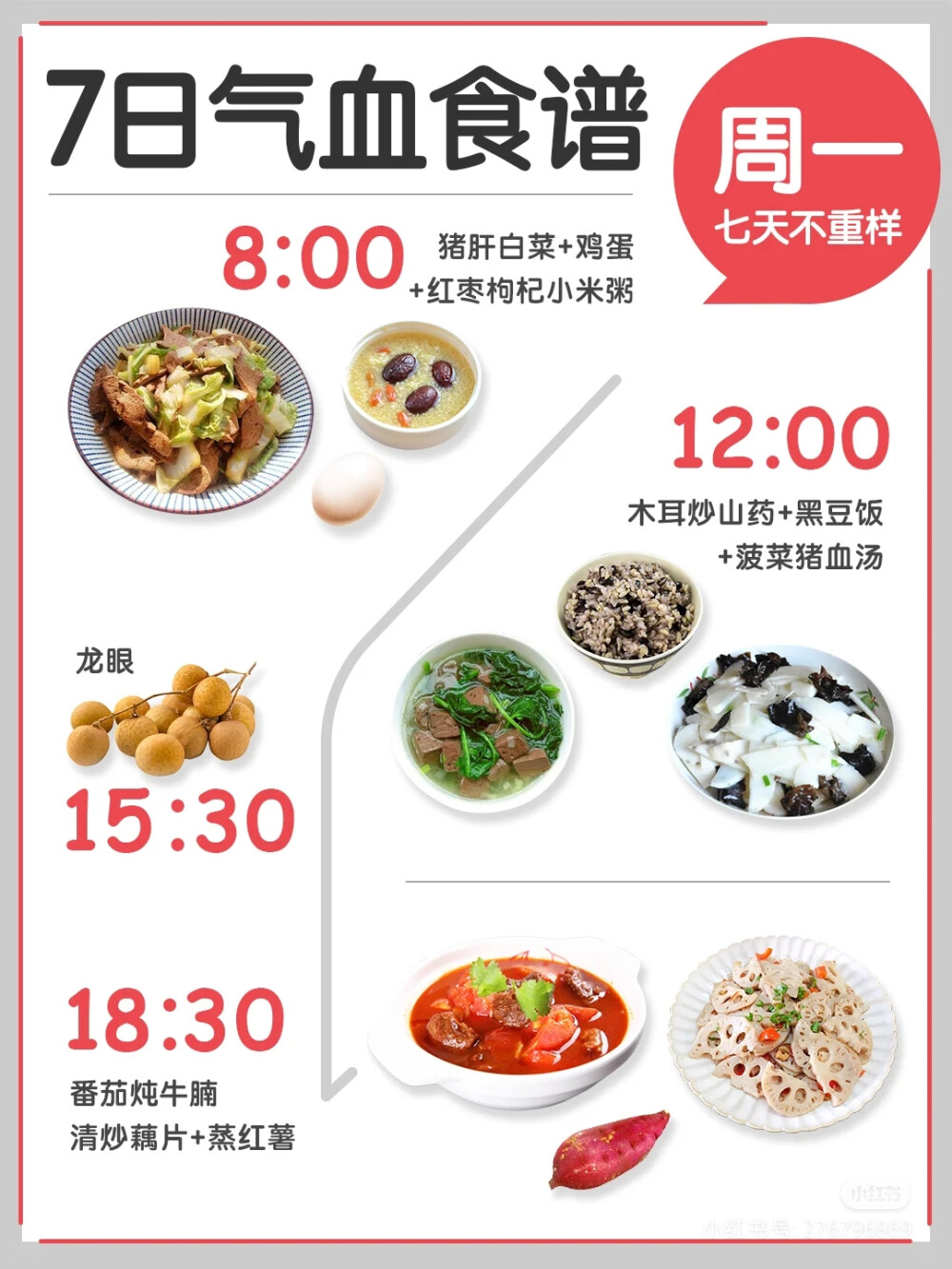 七天养气血食谱