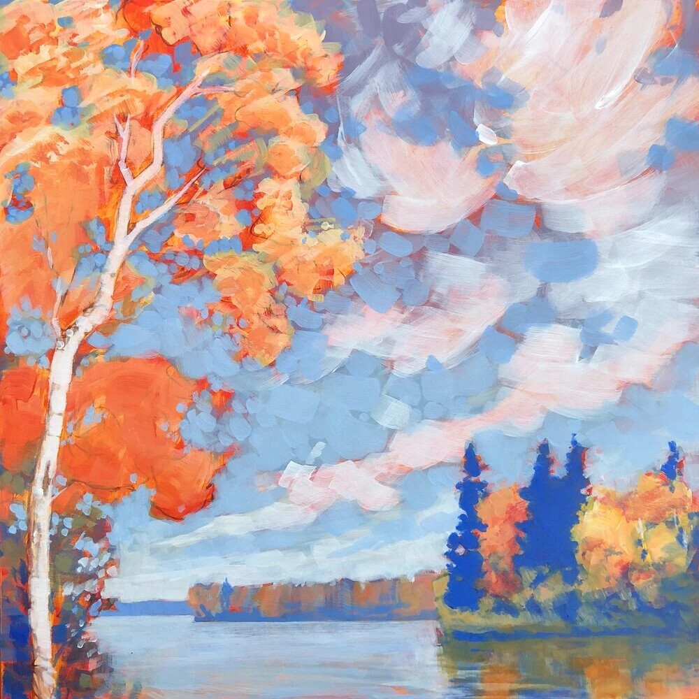 吉姆·穆西尔（Jim Musil）是印象派山水画画家，他用画笔捕捉天空变幻的图案。他的特点是各种各样的纹理，包括水彩一样的洗涤，干刷，和几何块的颜色。在这样做的过程中，艺术家沉浸式表现主义的天空传达了一种强烈的情感，这种情感影响了下面描绘的风景。