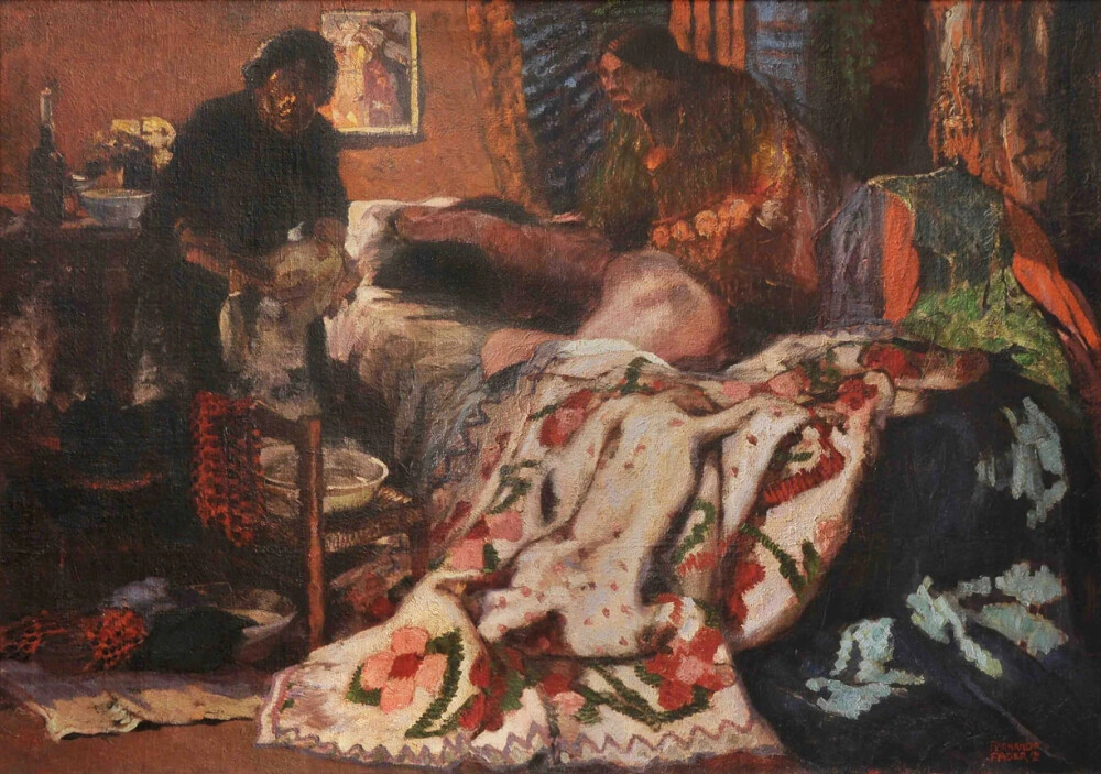 费尔南多·费德 (Fernando Fader，1882-1935年)，是一位阿根廷画家。1900年，他搬到慕尼黑，在当地一所职业学校就读。这次培训让他得以进入著名的慕尼黑美术学院，在那里他得到了欧洲巴比松自然主义学派著名人物海因里希·冯·祖格尔(Heinrich von Zügel)的指导。