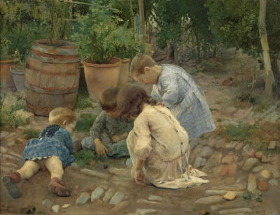 Los pequeños naturalistas
Óleo sobre lienzo, 1893
