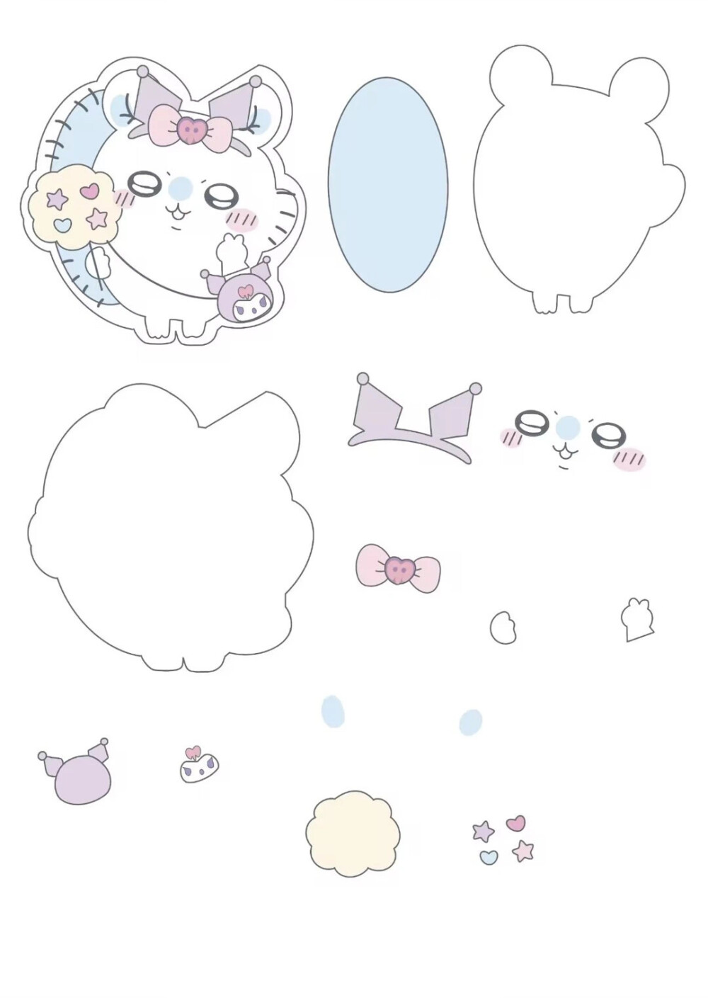 不织布素材｜chiikawa |图源网络| 侵权删
找图不易｜喜欢请收藏点赞