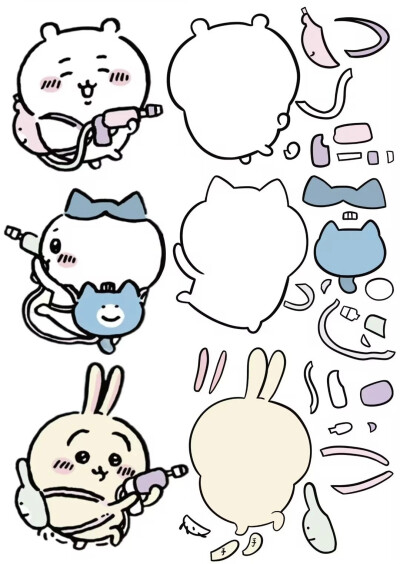 不织布素材｜chiikawa |图源网络| 侵权删
找图不易｜喜欢请收藏点赞