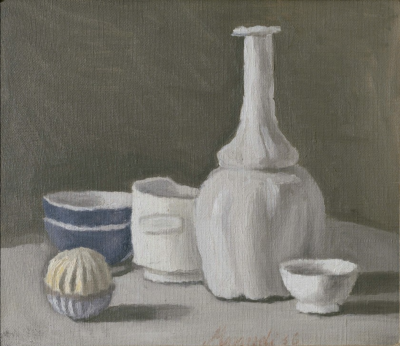 《静物》，36 × 45.7 cm，1956年