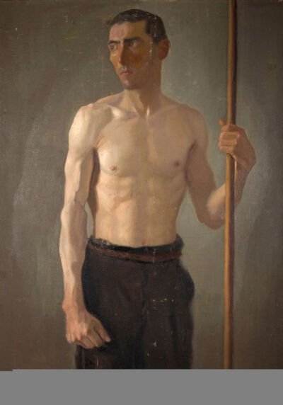 Desnudo masculino
año 1927  Óleo/ Lienzo
118 x 84,5 cm
