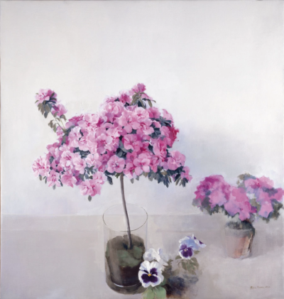 《杜鹃花》1996
布面油画，95 x 90 厘米
