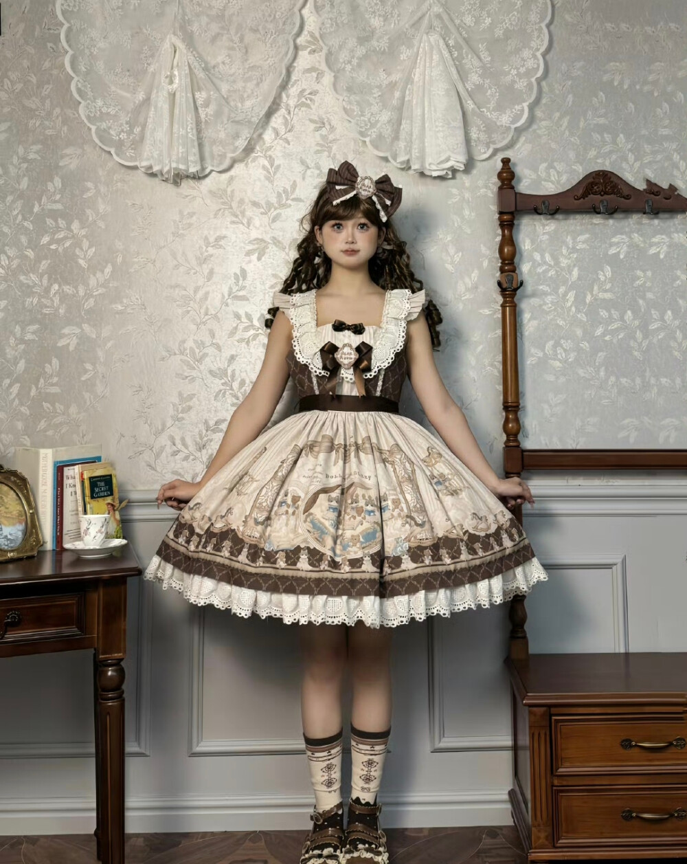 可是真的好好看啊，大家都有冲了嘛，内搭也是冲的他家的嘛，真的好甜#lo裙 #Lolita #我的第一条lo裙 