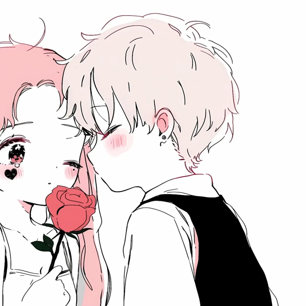 超甜极简可爱动漫情头