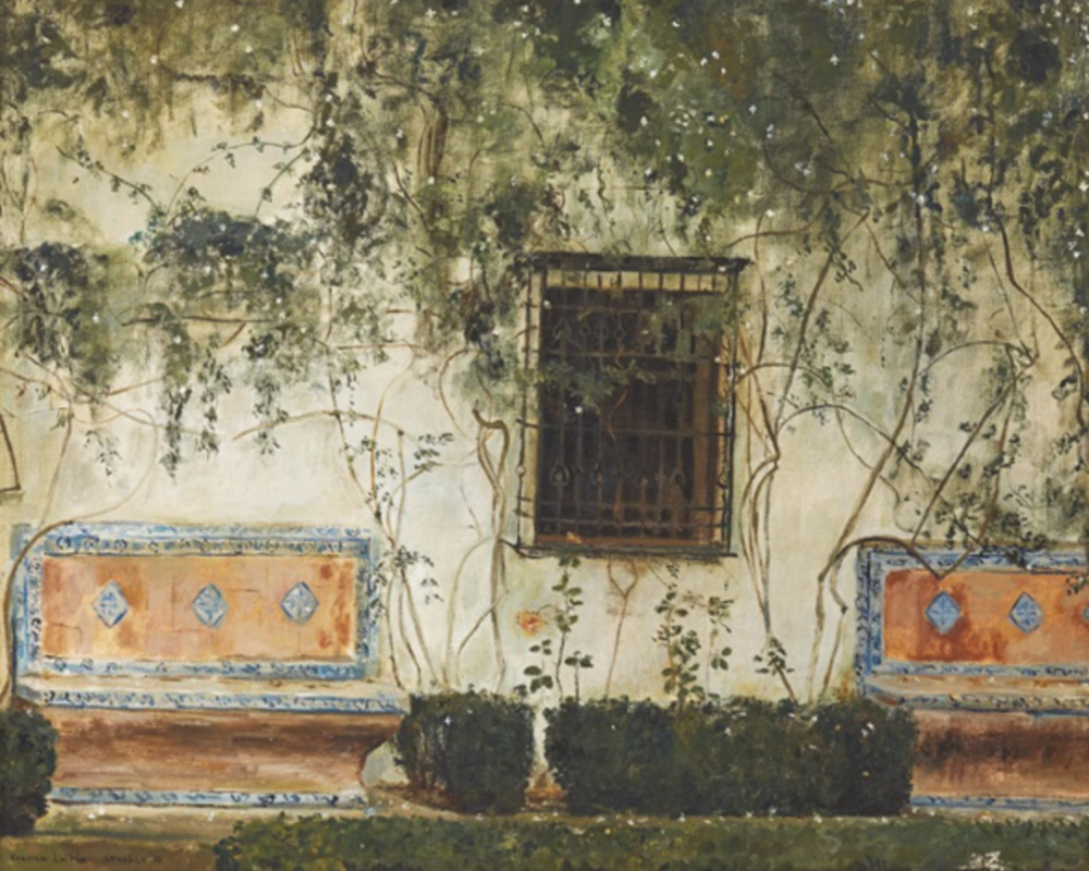 <Jardín Rosa in Sevilla>
布面油画，65 x 81 cm，1961
