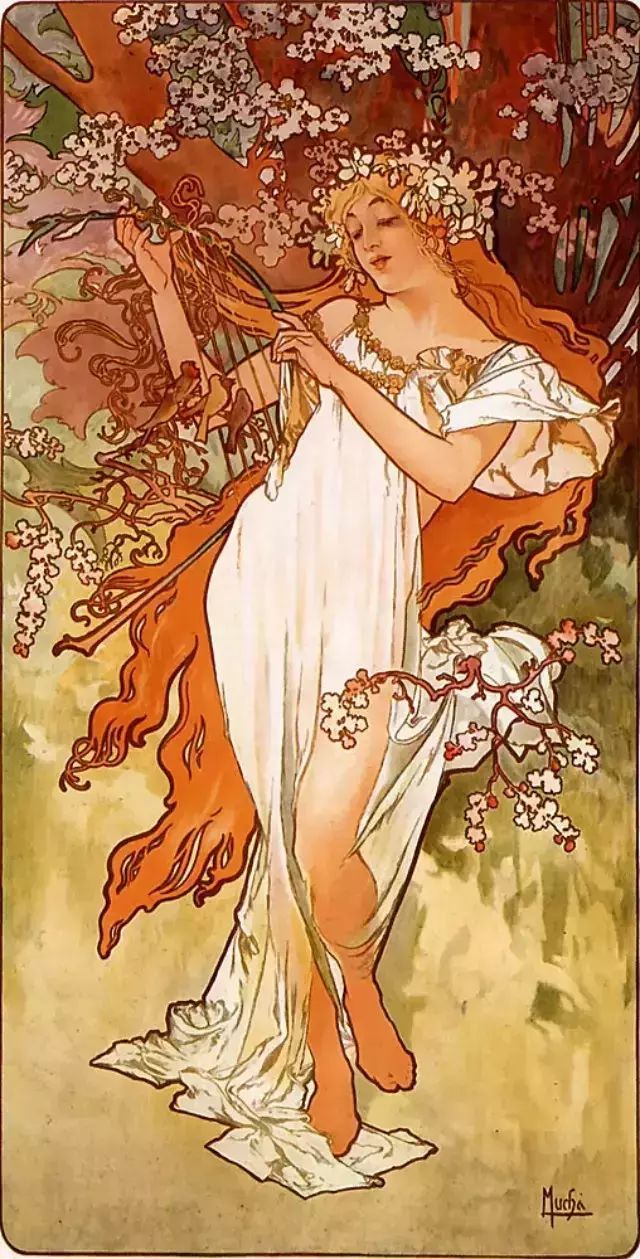 插画大师 阿尔丰斯·穆夏（Alphonse Maria Mucha） 优雅唯美画作
