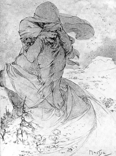 穆夏大神手稿 Alphonse Maria Mucha (1860—1939)
