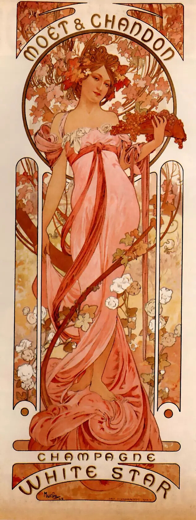 插画大师 阿尔丰斯·穆夏（Alphonse Maria Mucha） 装饰插画作品
