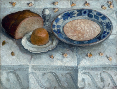 Paula Modersohn-Becker：Still life with milk soup，1905年