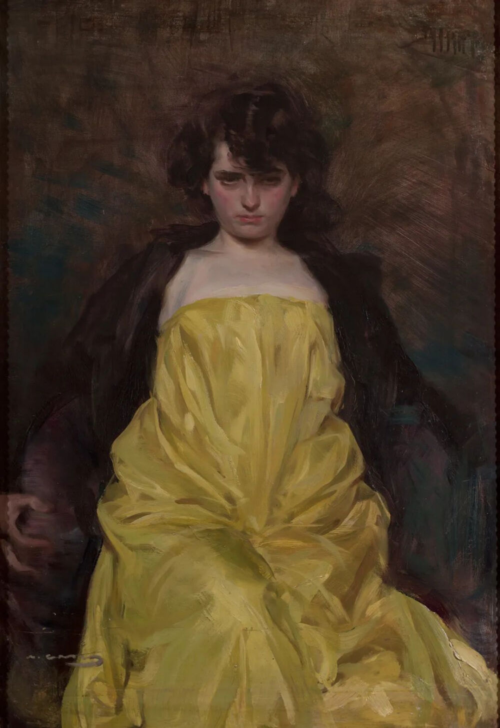 Ramon Casas i Carbó：朱莉娅·佩雷尔的肖像，1907年
西班牙巴塞罗那里西奥大剧院
