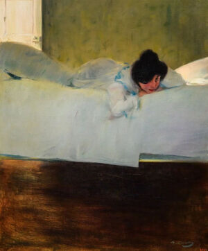 Ramon Casas i Carbó：懒惰，1898年，加泰罗尼亚国家艺术博物馆