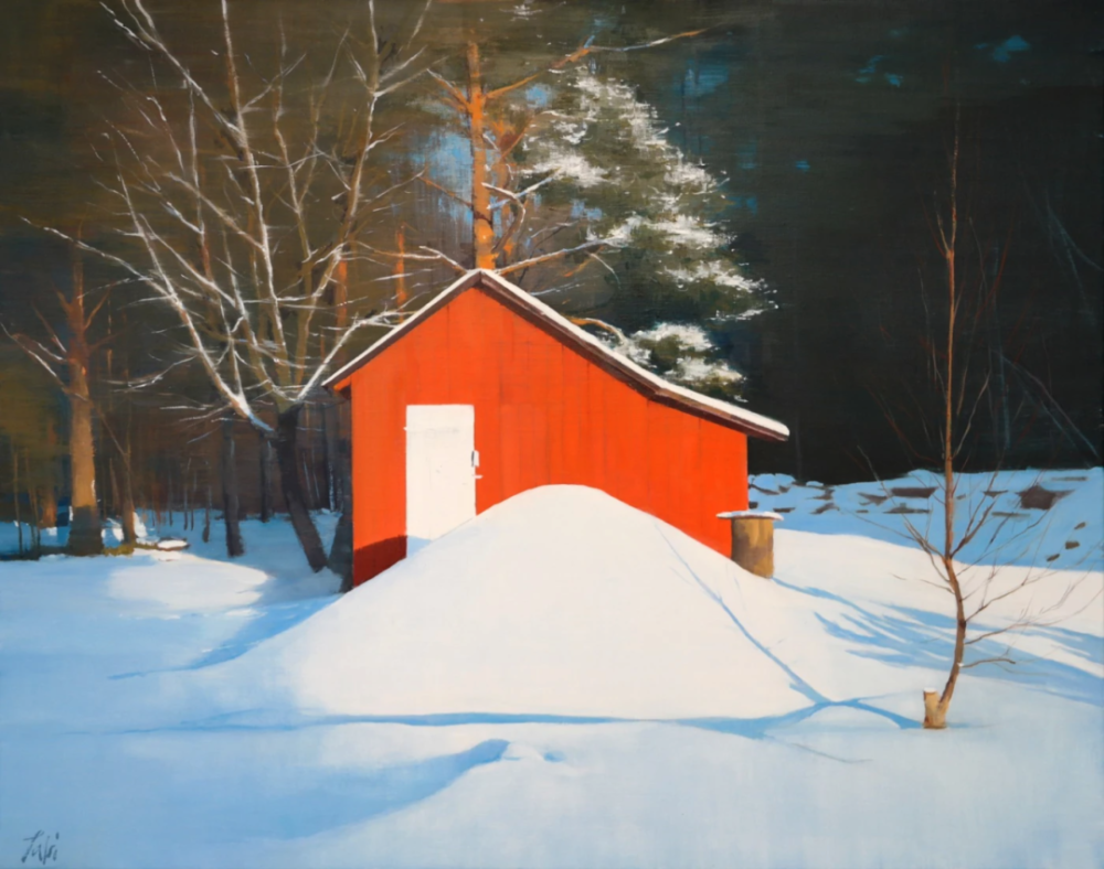 Vanha Sauna. 
92×73 cm. Oil on linen. 2015.
