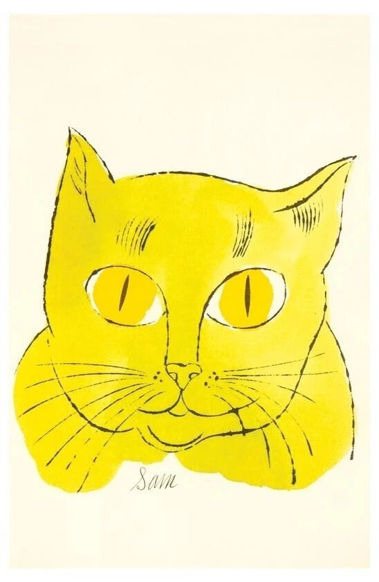 “长着人脸”的猫 | 画家 Andy Warhol 
