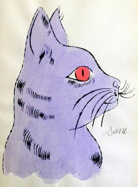 “长着人脸”的猫 | 画家 Andy Warhol 
