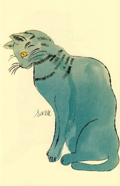 “长着人脸”的猫 | 画家 Andy Warhol 
