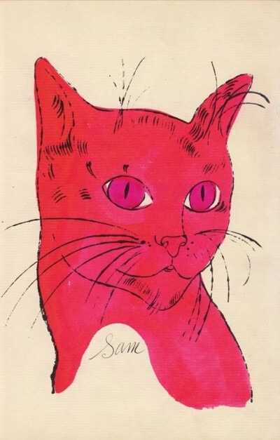 “长着人脸”的猫 | 画家 Andy Warhol 
