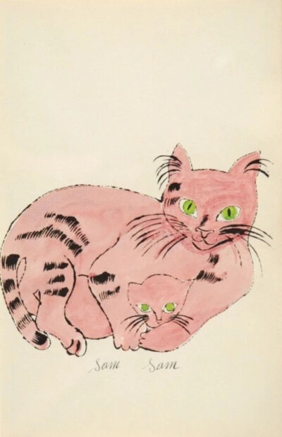 “长着人脸”的猫 | 画家 Andy Warhol 
