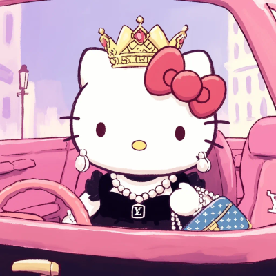 Hello Kitty 头像 小富婆 LV 奢侈品 跑车