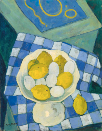 Eggs and lemons
1962, oil on paper
