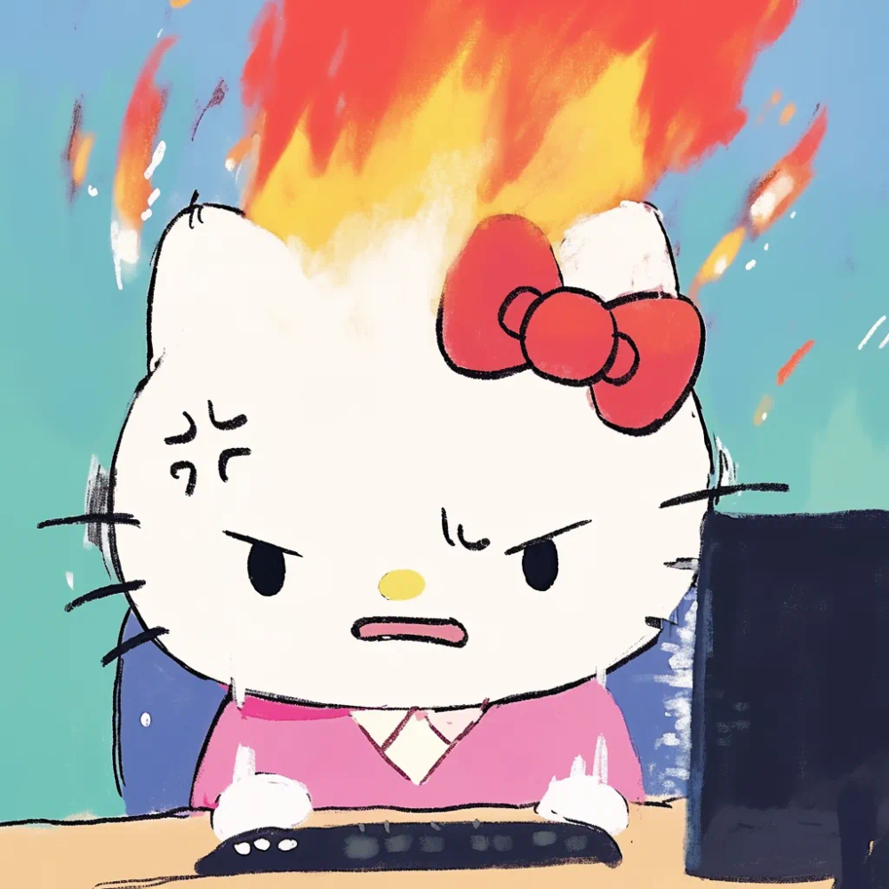 Hello Kitty 头像 职业 工作 文员 电脑 愤… - 高清图片，堆糖，美图壁纸兴趣社区