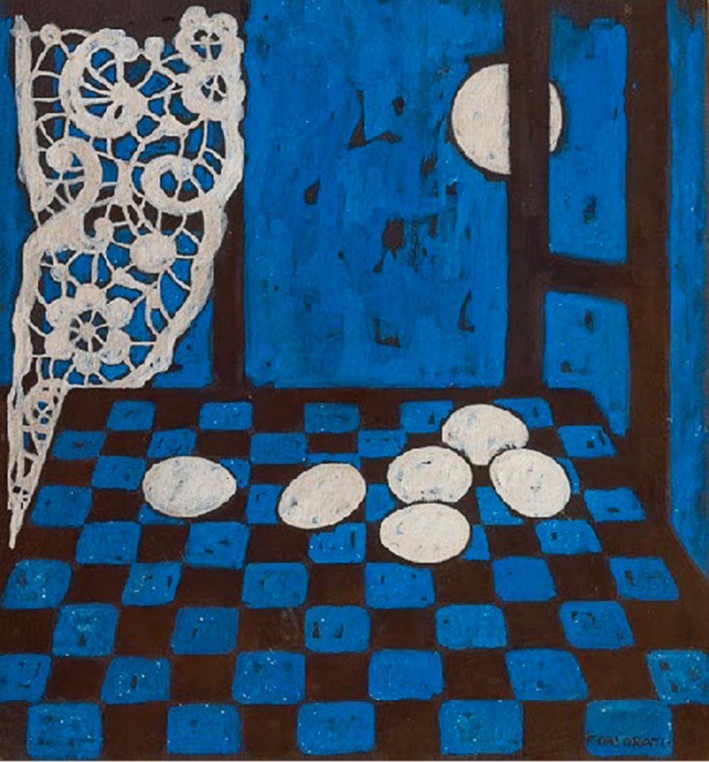 Nocturnal. Eggs
1959, tempera on paper
