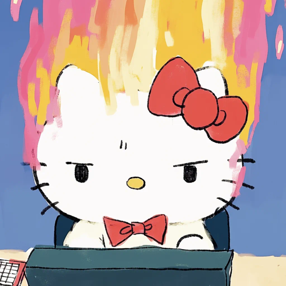 Hello Kitty 头像 职业 工作 文员 电脑 愤… - 高清图片，堆糖，美图壁纸兴趣社区