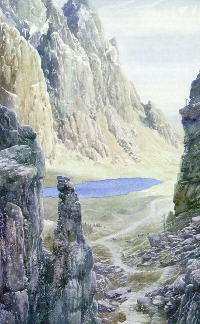 插画大师 艾伦·李（Alan Lee） 画中的《指环王》世界，这些都是手绘画！
