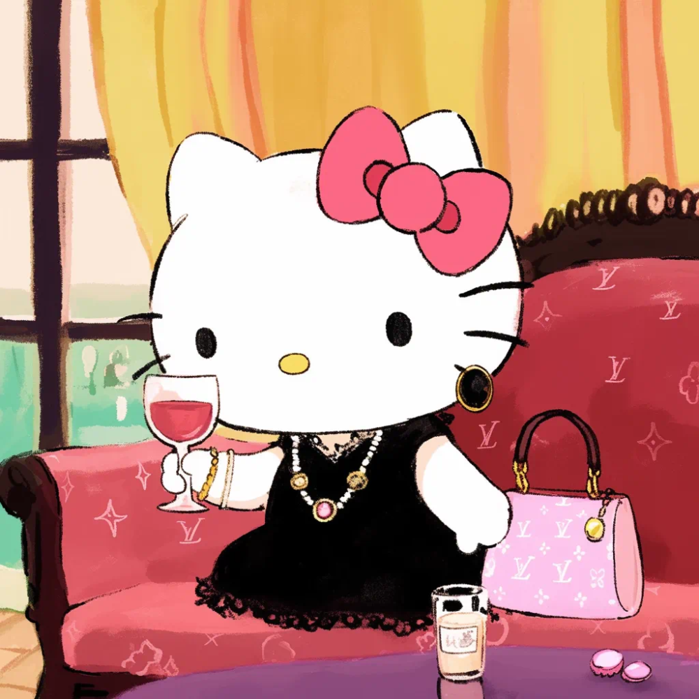 hellokitty头像小富婆lv奢侈品