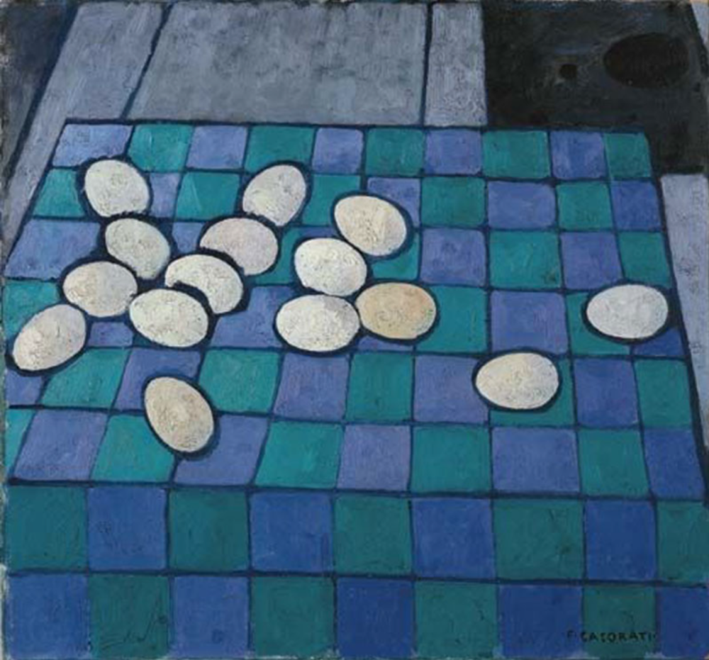 Eggs on the checkerboard
1942, oil on panel
