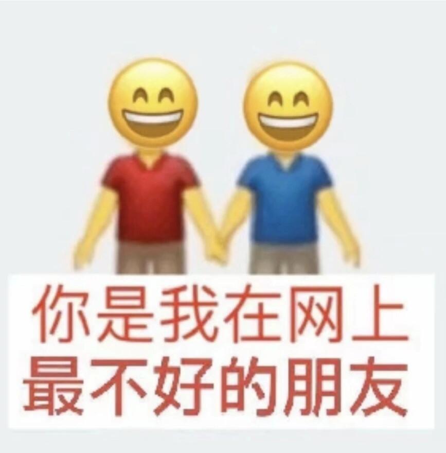 你是我在网上最不好的朋友。