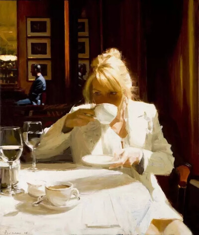 美国画家 Ben Aronson (1958-) 画中的城市光影
