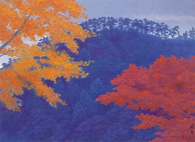 日本风景画家、散文家 东山魁夷（1908-1999）（ひがしやま かいい Kaii Higashiyama）美景绘画 
