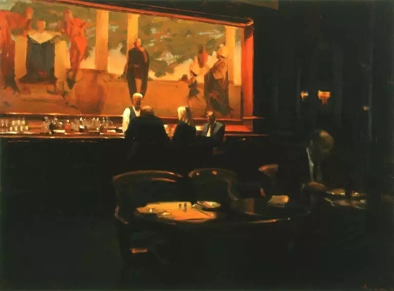 美国画家 Ben Aronson (1958-) 画中的城市光影
