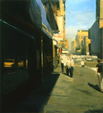 美国画家 Ben Aronson (1958-) 画中的城市光影
