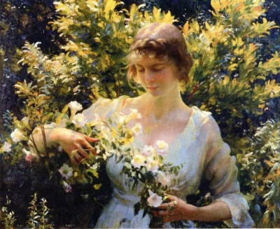 19世纪画家Charles Courtney Curran ​​​​唯美绘画艺术
