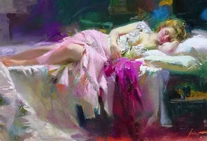 皮诺·德埃尼 Pino Daeni (1939年11月8日—），意大利当代油画家。生于意大利巴里的Giuseppe Dangelico市。毕业于巴里艺术学院，是一位成功商业艺术家。他的作品中很强的欲望表现出他自己的想法和情感。作品遍及美国，深受世界各地收藏家的赞赏。曾在中国办过展览。