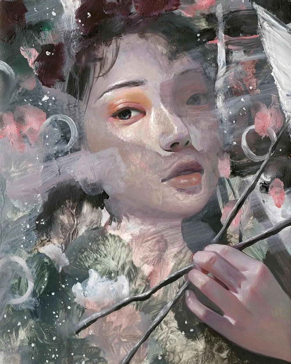 韩国艺术家 Joanne Nam 一组人物油画艺术 ​
