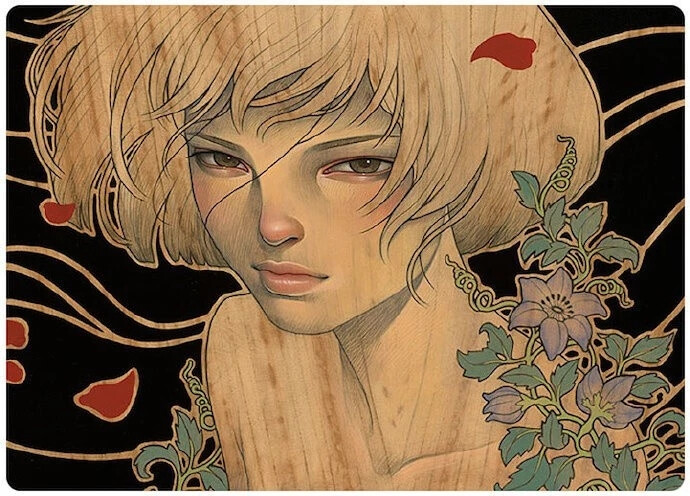 日裔美籍艺术家 Audrey Kawasaki 的木板油画 
