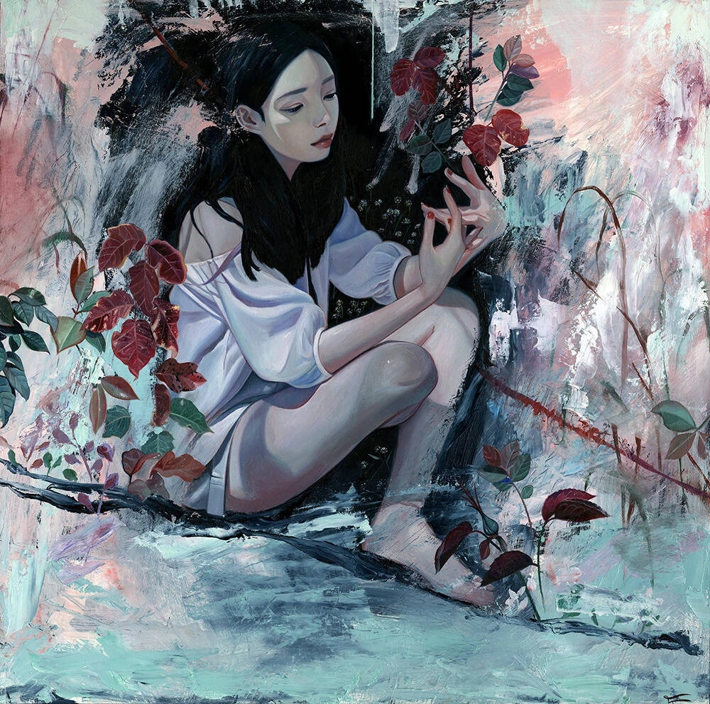 韩国艺术家 Joanne Nam 一组人物油画艺术 ​
